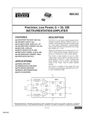 INA141UA/2K5E4 datasheet pdf 1 page