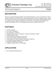 PT6312 datasheet pdf 1 page