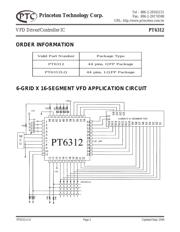 PT6312 datasheet pdf 3 page