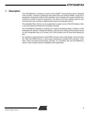 AT91SAM7A3-AU datasheet pdf 3 page