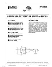 DRV1100U/2K5G4 datasheet pdf 1 page