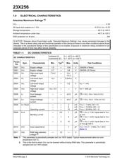 23K256T-E/P datasheet pdf 2 page