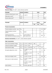 SPA06N80C3 datasheet pdf 2 page