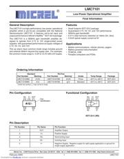 LMC7101BYM5 TR datasheet pdf 1 page