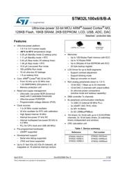 STM32L100C6U6ATR datasheet pdf 1 page