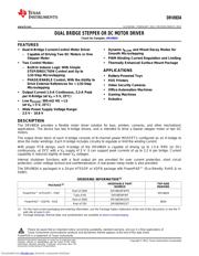DRV8834RGET datasheet pdf 1 page