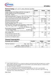 BTS409L1E3062A datasheet pdf 3 page