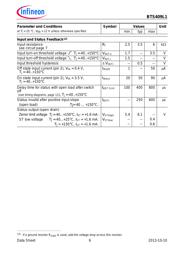 BTS409L1E3062A datasheet pdf 6 page