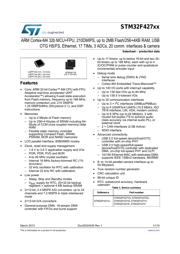 STM32F427VIT6TR datasheet pdf 1 page