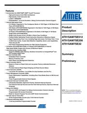 AT91SAM7SE512-CU datasheet pdf 1 page