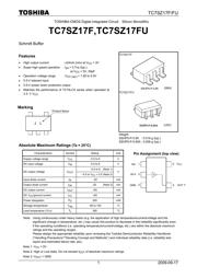 TC7SZ17F datasheet pdf 1 page