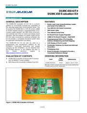 DS89C450-KIT# datasheet pdf 1 page
