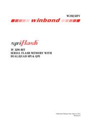 W25Q32FVSSIG datasheet pdf 1 page