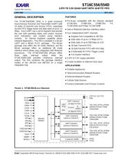 ST16C554DCJ68-F datasheet pdf 1 page