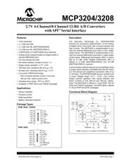 MCP3204-BI/SL datasheet pdf 1 page