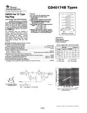 CD40174BNSRG4 datasheet pdf 1 page