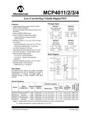 MCP4011-502E datasheet pdf 1 page