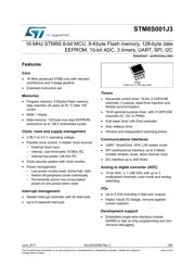 STM8S207K6T3 datasheet pdf 1 page