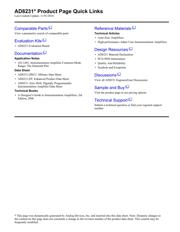 AD8231ACPZ-R7 datasheet pdf 2 page