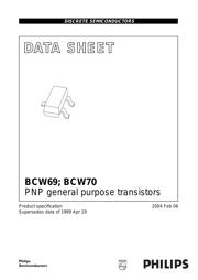 BCW70 datasheet pdf 1 page