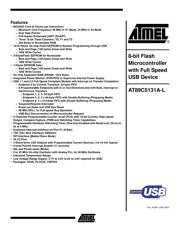 AT89C5131A-PUTUM datasheet pdf 1 page