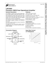 LMC6041AIM/NOPB datasheet pdf 1 page