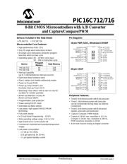 PIC16C712-04/P datasheet pdf 1 page