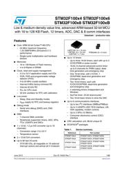 STM32F100C8T6 datasheet pdf 1 page