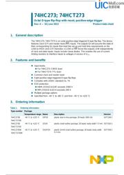74HC273DB datasheet pdf 1 page