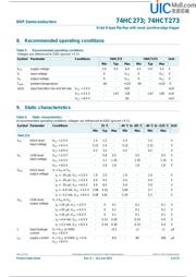 74HC273DB datasheet pdf 6 page