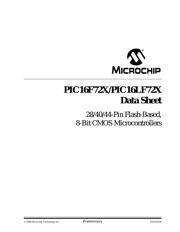 PIC16F722-I/ML datasheet pdf 1 page