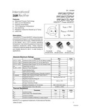 IRF2807ZLPBF datasheet pdf 1 page