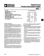 AD521SD datasheet pdf 1 page