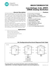 MAX4729ELT+T datasheet pdf 1 page