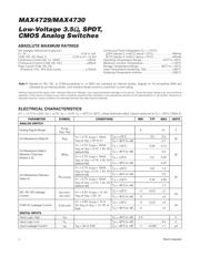 MAX4729ELT+T datasheet pdf 2 page