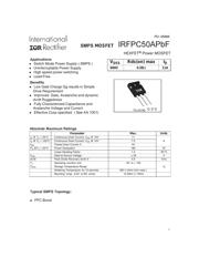 IRFPC50APBF datasheet pdf 1 page