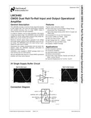 LMC6482AIM datasheet pdf 2 page