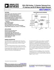 AD5274BRMZ-20 datasheet pdf 1 page