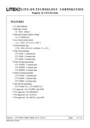 LTV-814HS-TA1 datasheet pdf 1 page