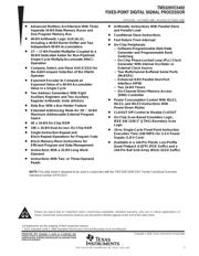 TMS320VC5402 datasheet pdf 1 page