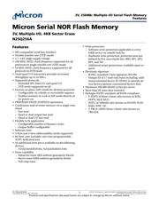 N25Q256A13EF8A0F datasheet pdf 1 page