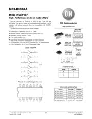 MC74HC04 datasheet pdf 1 page