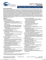 CY8C3866AXA-038 datasheet pdf 1 page