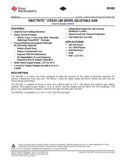 DRV601RTJR datasheet pdf 1 page