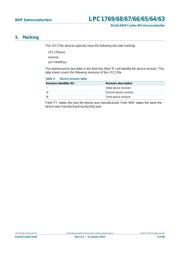 LPC1765FBD100,551 datasheet pdf 5 page