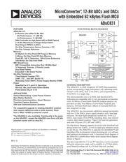 ADUC831BCP datasheet pdf 1 page
