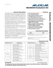 MAX6639EVKIT+ datasheet pdf 1 page