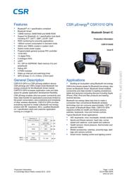 CSR1010A05-IQQM-R datasheet pdf 2 page