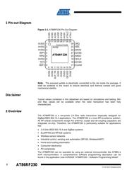 AT86RF230-ZU datasheet pdf 2 page