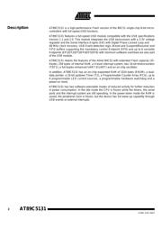 AT89C5131-S3SIL datasheet pdf 2 page